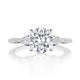 Round 3-Stone Engagement Ring