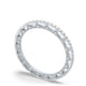 French Pav������ Diamond Wedding Band