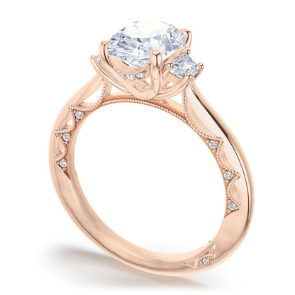 Oval 3-Stone Engagement Ring