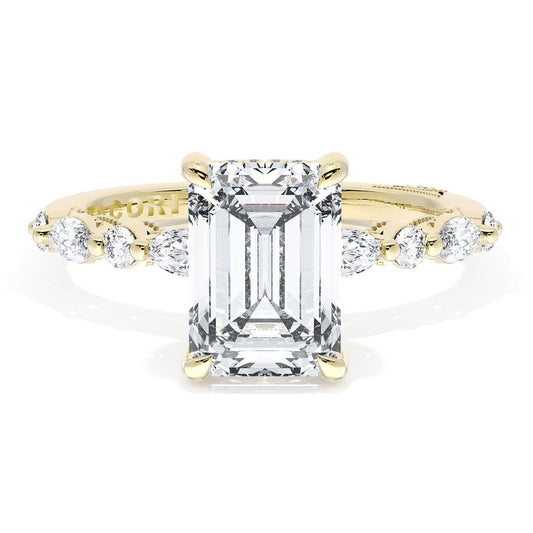 Emerald Solitaire Engagement Ring