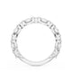 Marquise and Round Diamond Wedding Band, 2.80mm