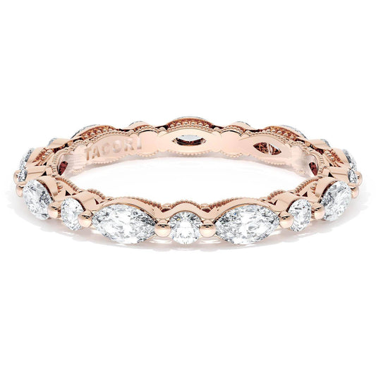 Marquise and Round Diamond Wedding Band, 2.80mm