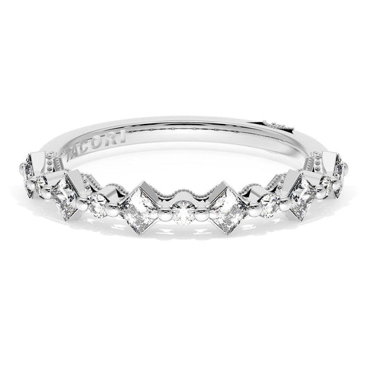 Carr������ and Round Diamond Wedding Band, 3.70mm