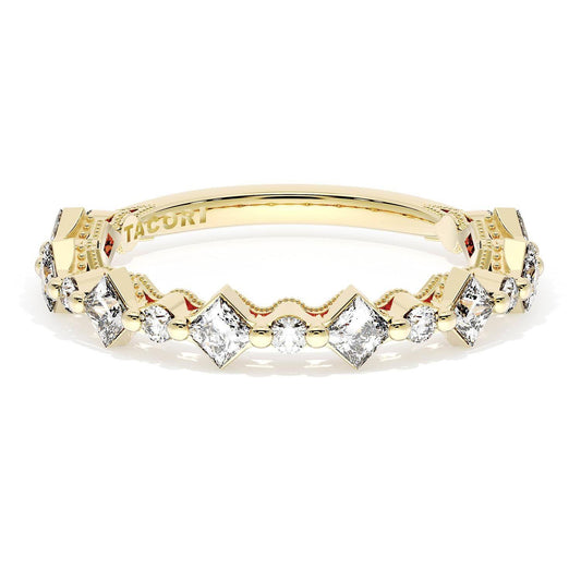 Carr������ and Round Diamond Wedding Band, 3.70mm