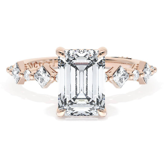 Emerald Solitaire Engagement Ring