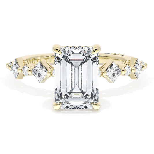 Emerald Solitaire Engagement Ring
