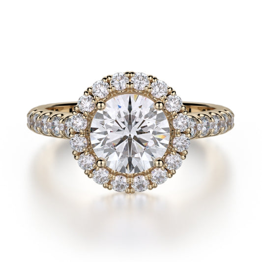 MICHAEL M 18k Yellow Gold Engagement Ring R320-1-5-18Y