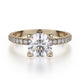 MICHAEL M 18k Yellow Gold Engagement Ring R371-1-18Y