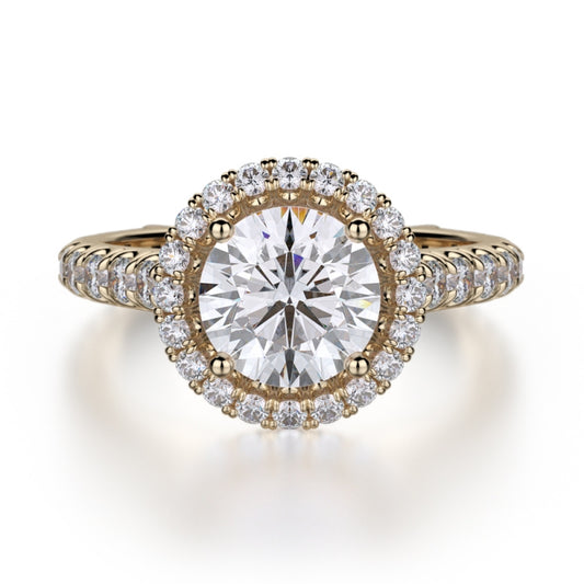MICHAEL M 18k Yellow Gold Engagement Ring R440-1-5-18Y