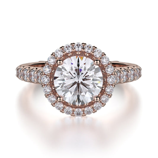 MICHAEL M 18k Rose Gold Engagement Ring R440-1-5-18R
