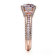 MICHAEL M 18k Rose Gold Engagement Ring R457-2-18R