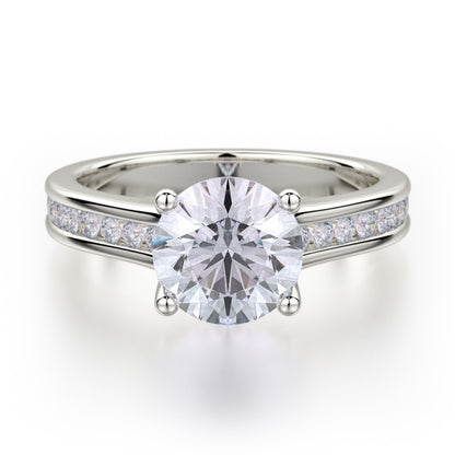 MICHAEL M 18k White Gold Engagement Ring R461-2-18W