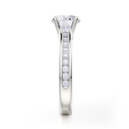 MICHAEL M 18k White Gold Engagement Ring R461-2-18W