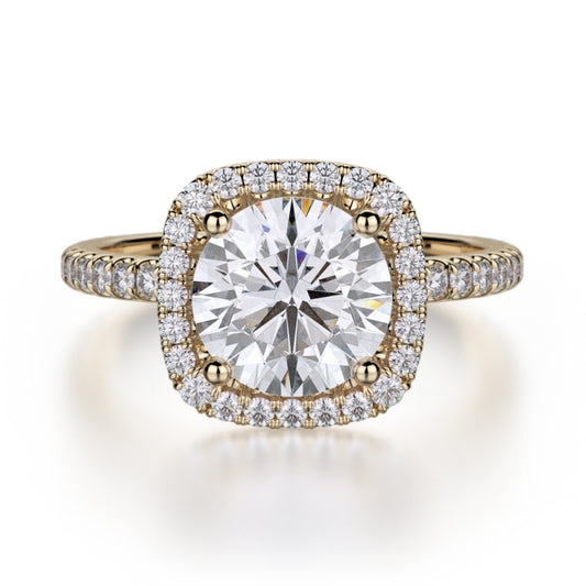 MICHAEL M 18k Yellow Gold Engagement Ring R536S-1-5-18Y