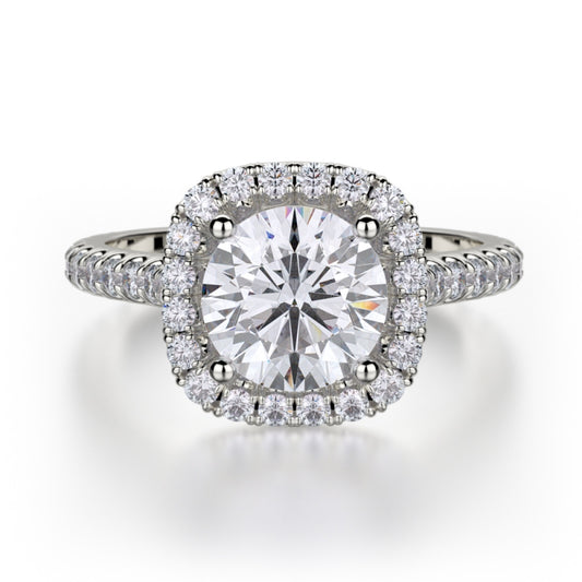 MICHAEL M 18k White Gold Engagement Ring R559-1-18W