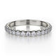MICHAEL M 18k White Gold Wedding Band R320B-18W