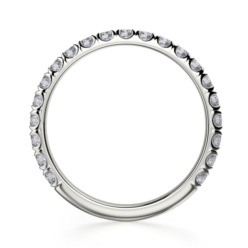 MICHAEL M 18k White Gold Wedding Band R320B-18W