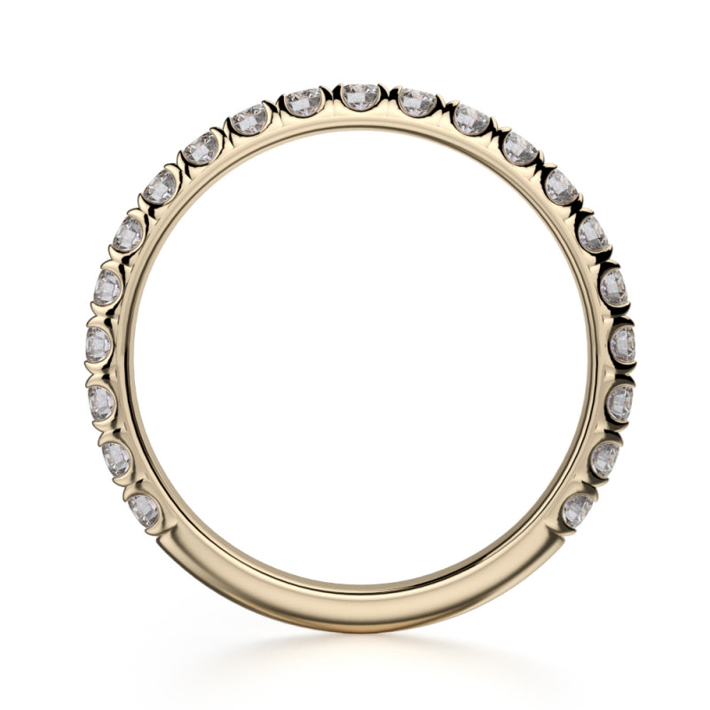 MICHAEL M 18k Yellow Gold Wedding Band R320B-18Y