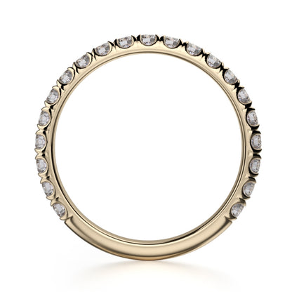 MICHAEL M 18k Yellow Gold Wedding Band R320B-18Y