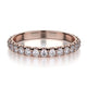 MICHAEL M 18k Rose Gold Wedding Band R320B-18R
