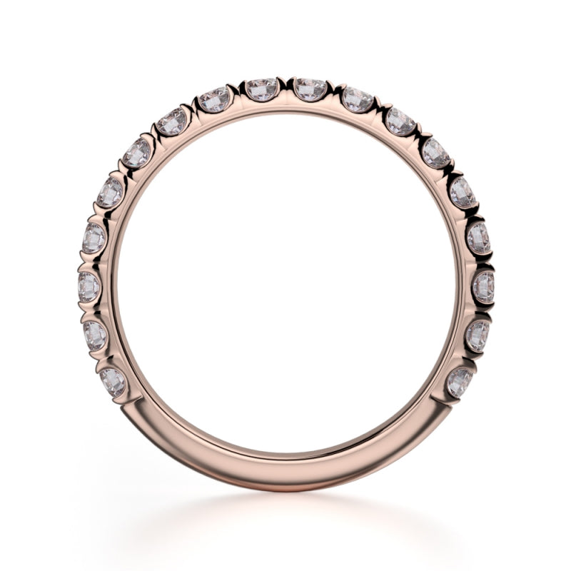 MICHAEL M 18k Rose Gold Wedding Band R440B-18R