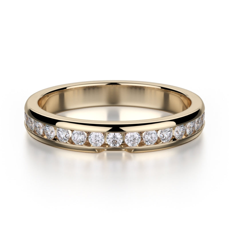 MICHAEL M 18k Yellow Gold Wedding Band R461-B1-18Y