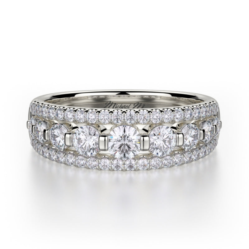 MICHAEL M Platinum Wedding Band R306B-PT