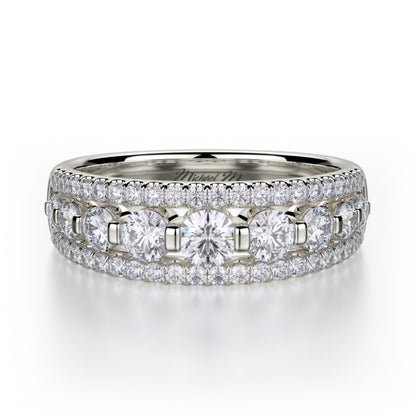 MICHAEL M Platinum Wedding Band R306B-PT