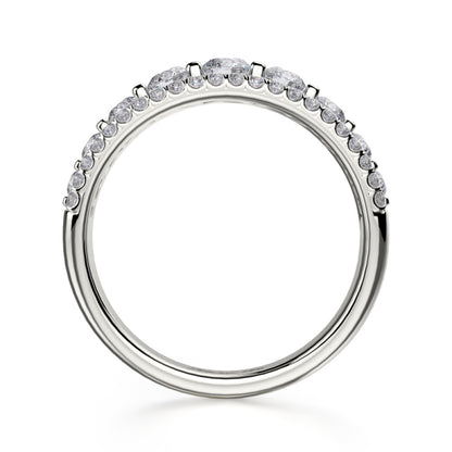 MICHAEL M 18k White Gold Wedding Band R306B-18W