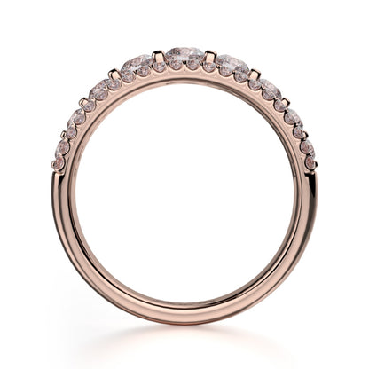 MICHAEL M 18k Rose Gold Wedding Band R306B-18R