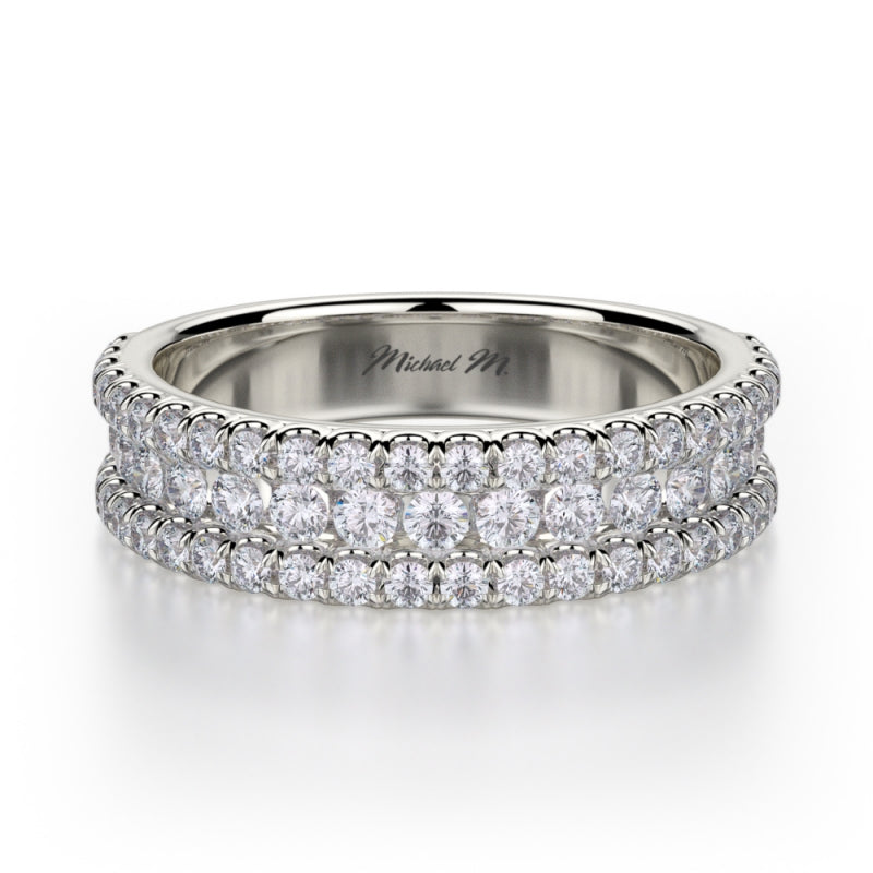 MICHAEL M Platinum Wedding Band R396B-PT