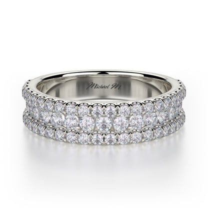 MICHAEL M Platinum Wedding Band R396B-PT