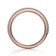 MICHAEL M 18k Rose Gold Wedding Band R396B-18R