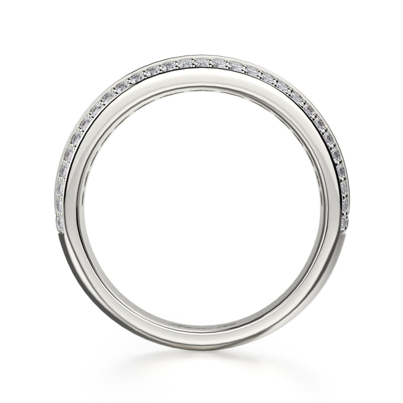 MICHAEL M Platinum Wedding Band R401B-PT