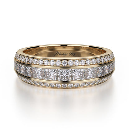 MICHAEL M 18k Yellow Gold Wedding Band R401B-18Y