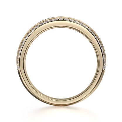 MICHAEL M 18k Yellow Gold Wedding Band R401B-18Y