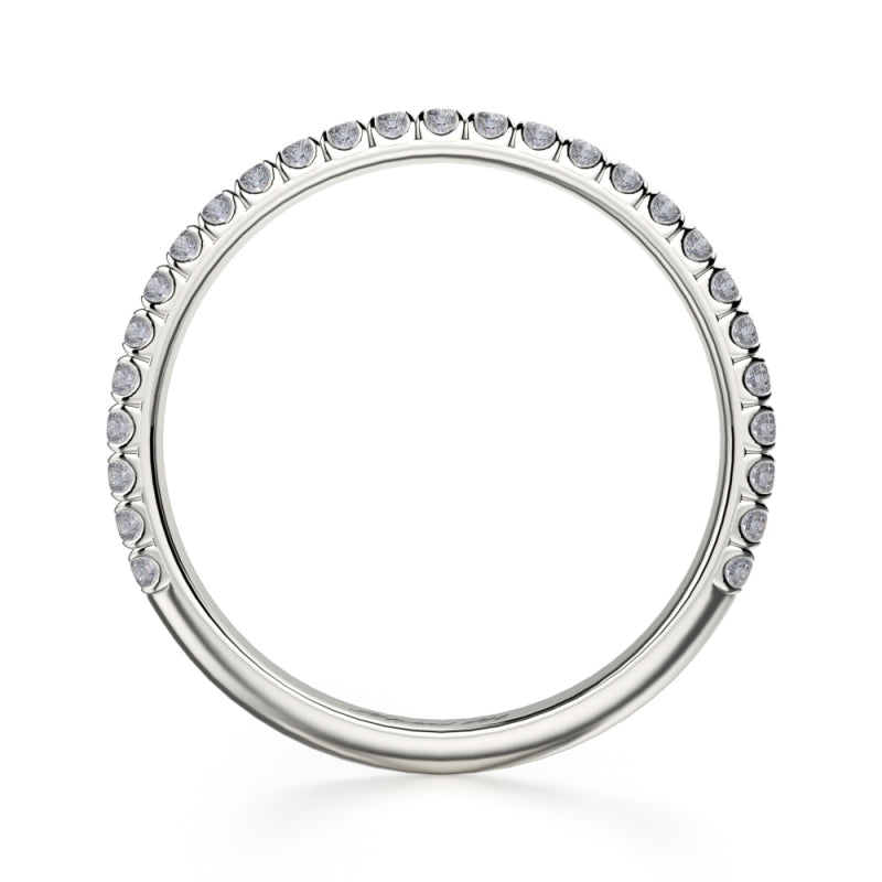 MICHAEL M 18k White Gold Wedding Band R483B-18W