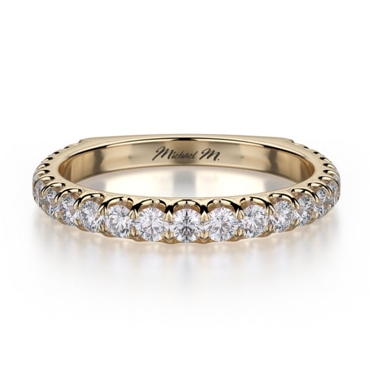 MICHAEL M 18k Yellow Gold Wedding Band R655SB-18Y