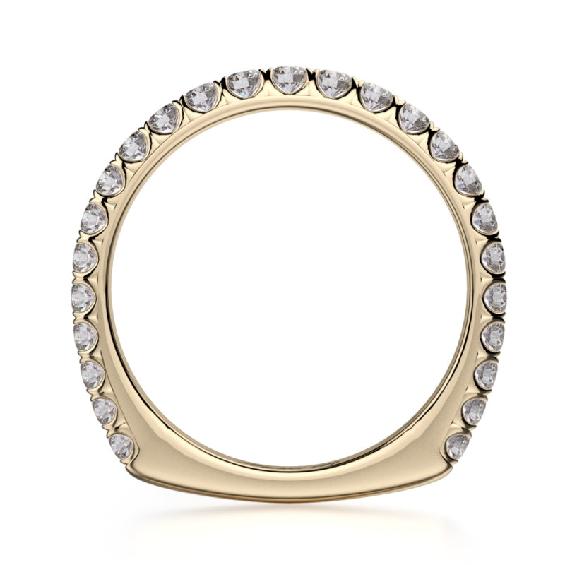MICHAEL M 18k Yellow Gold Wedding Band R655SB-18Y