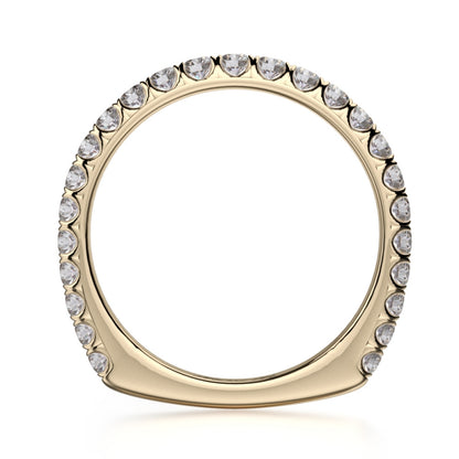 MICHAEL M 18k Yellow Gold Wedding Band R655SB-18Y