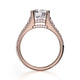 MICHAEL M 18k Rose Gold Engagement Ring R306S-1-5-18R