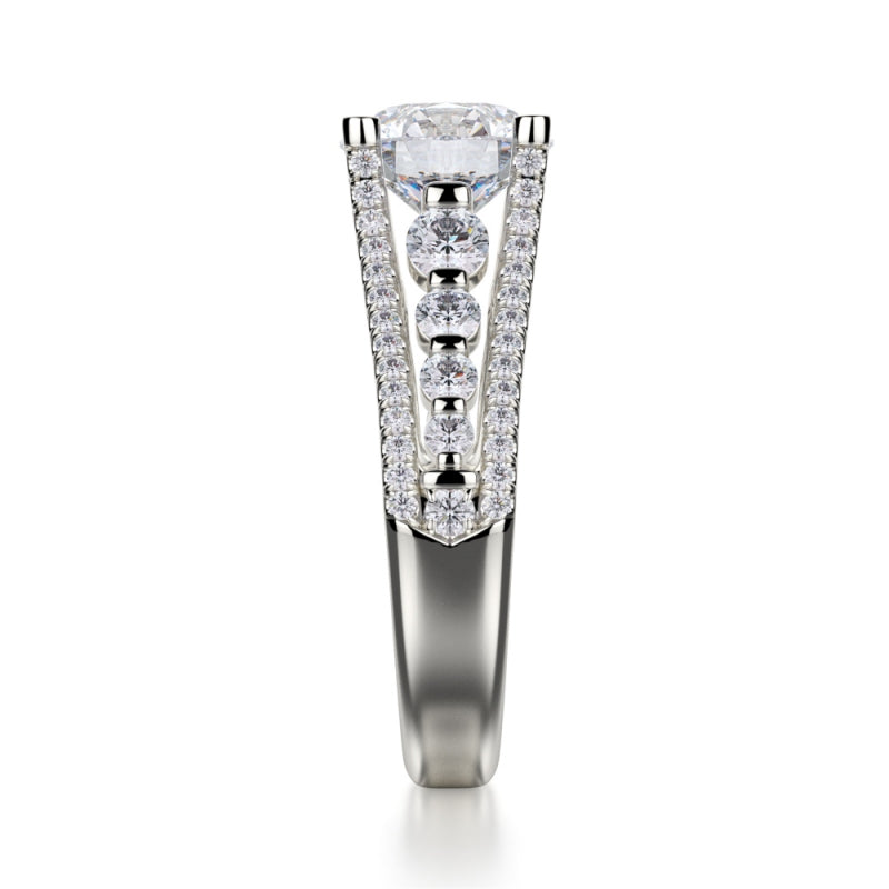 MICHAEL M 18k White Gold Engagement Ring R306S-1-5-18W