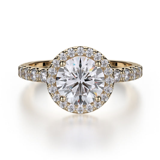 MICHAEL M 18k Yellow Gold Engagement Ring R494-1-18Y