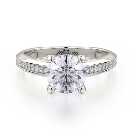 MICHAEL M Platinum Engagement Ring R650-1-PT
