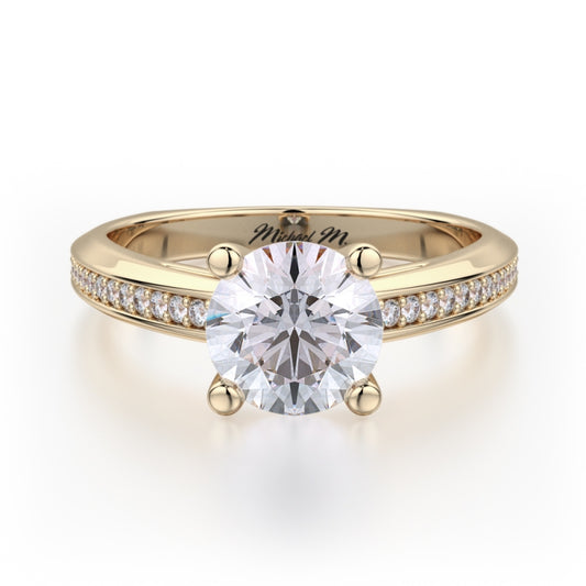 MICHAEL M 18k Yellow Gold Engagement Ring R650-1-18Y