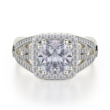 MICHAEL M 18k White Gold Engagement Ring R657-2-18W