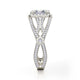 MICHAEL M 18k White Gold Engagement Ring R657-2-18W
