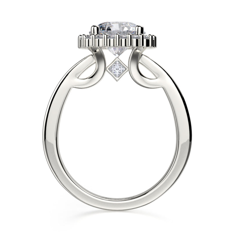 MICHAEL M Platinum Engagement Ring R673-1-5-PT