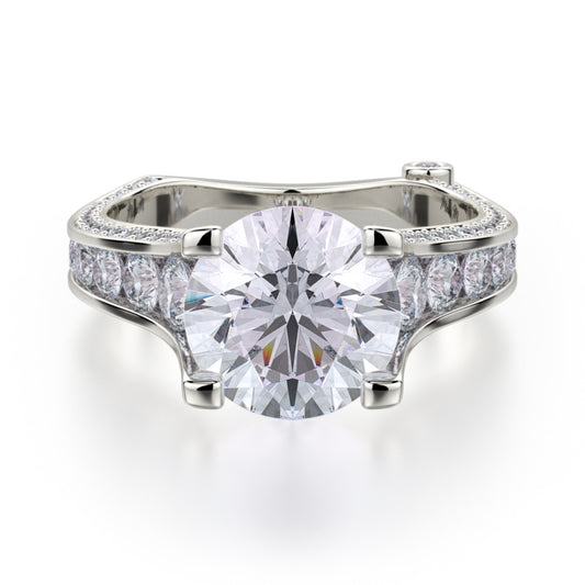 MICHAEL M Platinum Engagement Ring R675-2-PT
