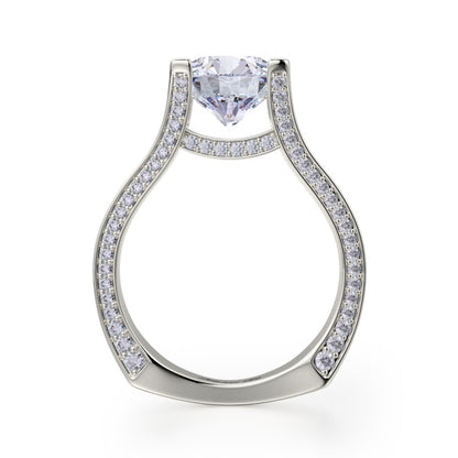 MICHAEL M Platinum Engagement Ring R675-2-PT